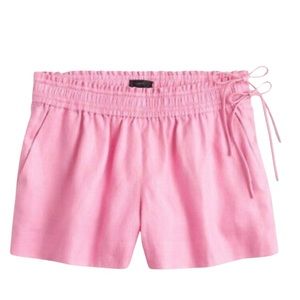 NWOT Double Drawstring Linen Shorts Pink